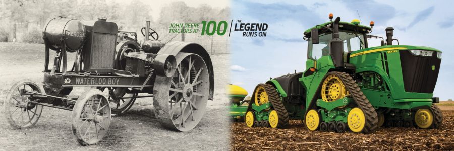 100 years of John Deere tractors